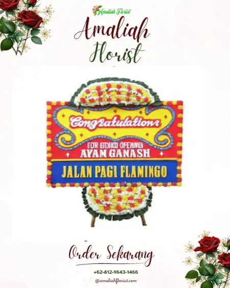 Sewa Papan Bunga Pranggong